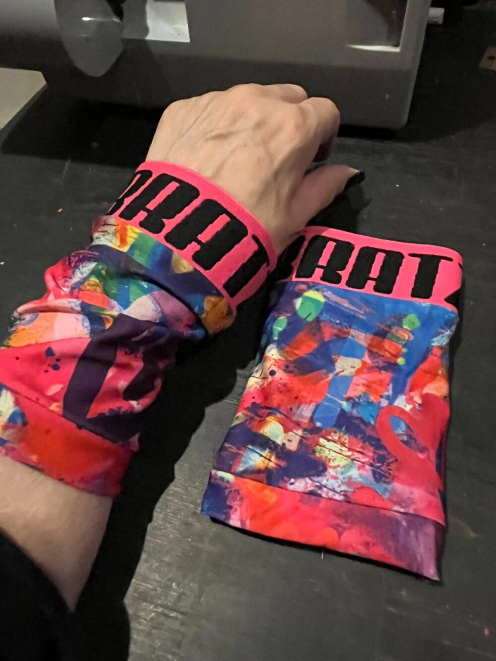 Handmade Bratz Graffiti Wrist Cuffs